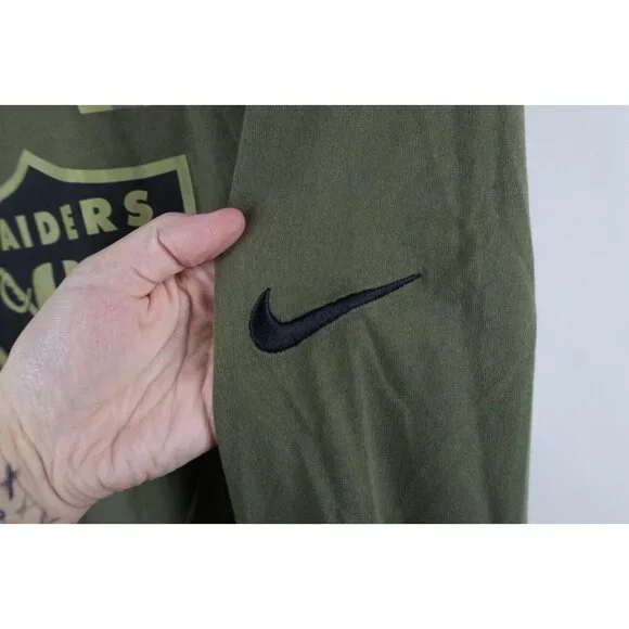 Nike Mens XL Salute To Service Las Vegas Raiders Football Long Sleeve T-Shirt - Picture 4 of 14